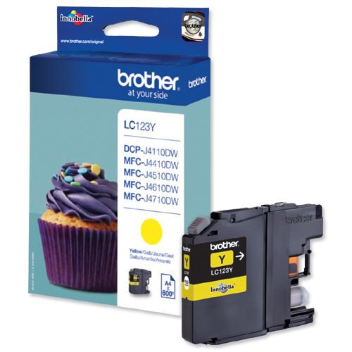 Brother LC123Y Yellow Ink Cartridge