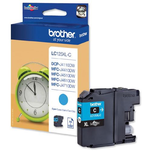 Brother LC125XLC Cyan Ink Cartridge