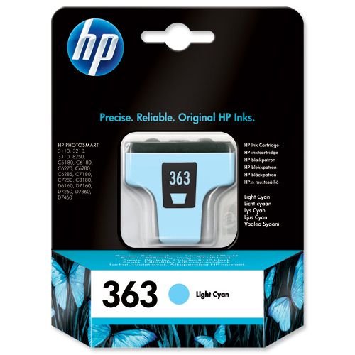 Hewlett Packard 363 Inkjet Cartridge Light Cyan C8774EE