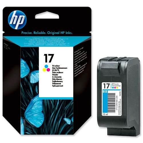 Hewlett Packard No.17 Print Cartridge 15ml Tri Colour C6625A