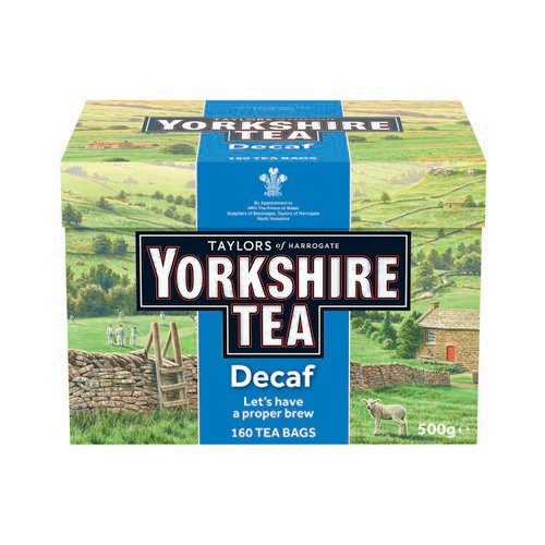 Yorkshire Tea Bags Decaffienated Black Tea Pk 160