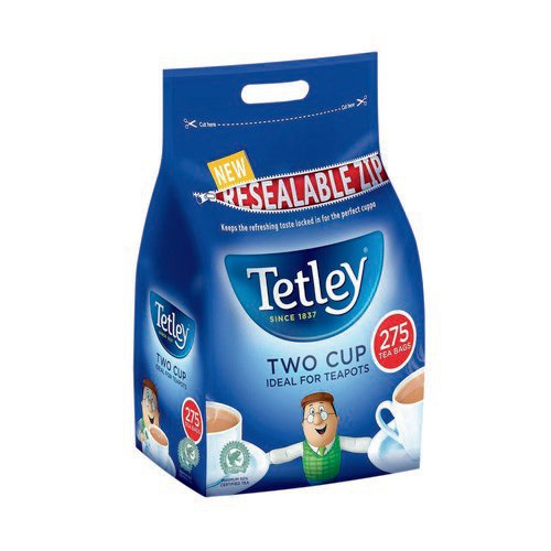 Tetley Two Cup Tea Bags (Pack of 275) A07965
