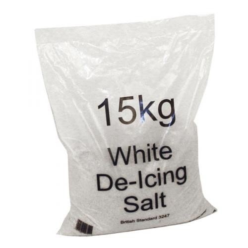 White Winter 15kg Bag DeIcing Salt Pack 10
