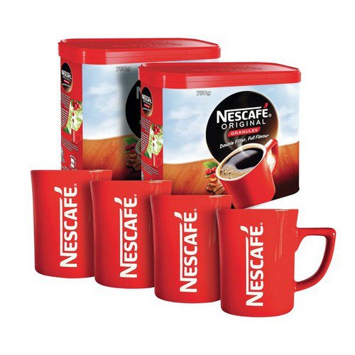 Nescafe Original 750g X2 FOC Capp 1kg