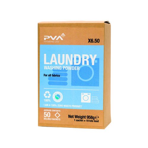 PVA Laundry Washing Powder Sachets (Pack of 50) DRPA6-50