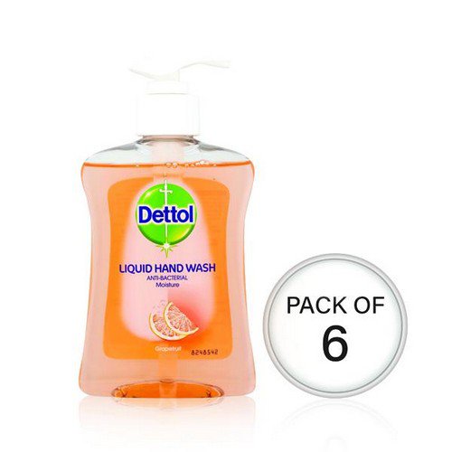 Dettol Moisture Hand Wash 250ml (Pack Of 6) 74992