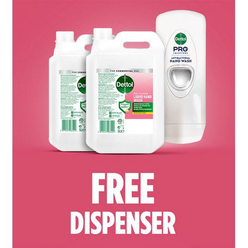 Dettol Hand Wash 5l Buy 2 Foc Disp
