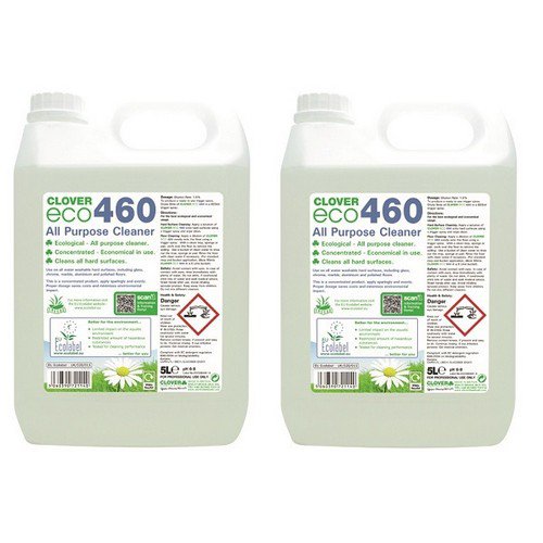 Clover ECO 460 All Purpose Cleaner 5 Litre (Pack of 2) 460