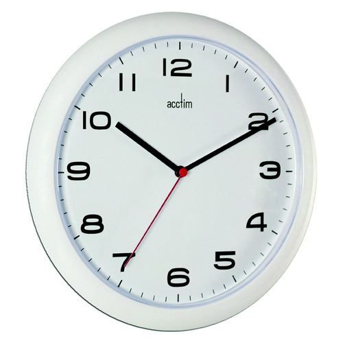 Acctim Aylesbury Plastic Case Wall Clock Clocks JA1192