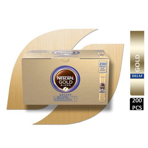 Nescafe Gold Blend Decaffeinated Sachets Pack 200