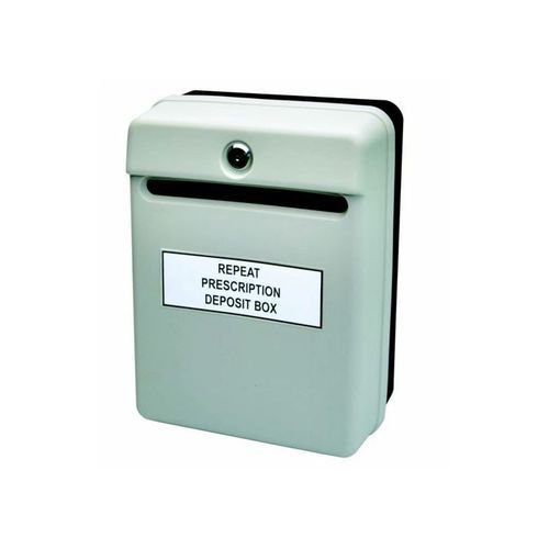Helix Post Or Suggestion Box Wall-Mountable With Fixings 235x130x310mm Grey