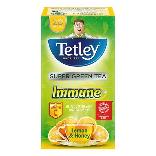 Tetley New Infusion Vitamin Ranges Immune Lemon & Honey Pack 20