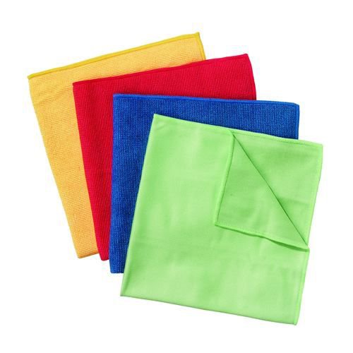 Wypall Microfibre Cleaning Cloths for Dry or Damp Multisurface Use Yellow Pack 6