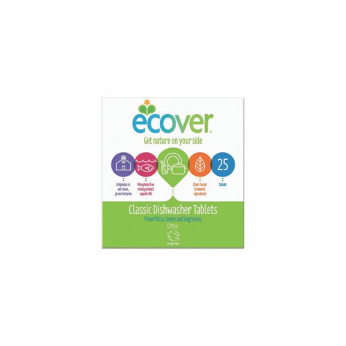 Ecover Dishwasher Tablets Environmentally Friendly Pack 25