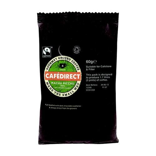 Cafe Direct Machu Pichu Peruvian Filter Coffee 60g Sachet Ref FCR1011 Pack 45