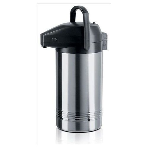 Pump Pots 3 Litres Vacuum Jug With Stainless Steel Interior Keeps Drinks Hot For Up To 6 Hours