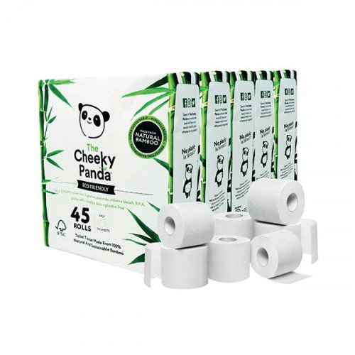 Cheeky Panda 3-Ply Toilet Tissue 5x 9 Rolls (Pack of 45) PFTOILT9X5 Toilet Tissue JA2577