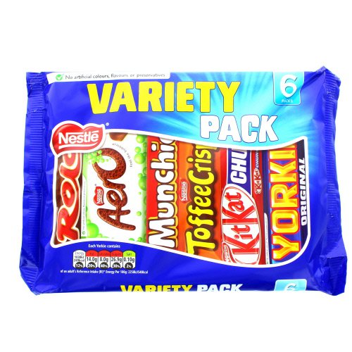 Nestle Variety 6 Pack Chocolate 264G