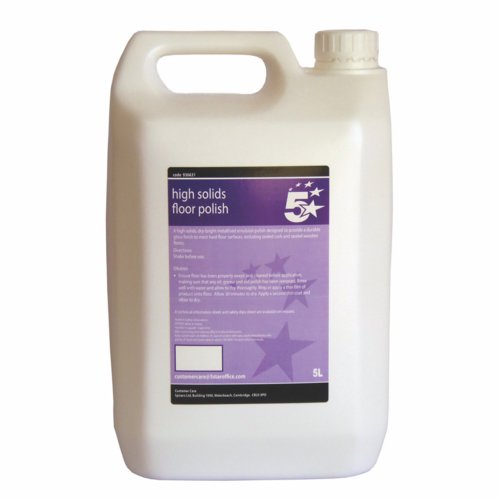 5 Star Facilities High Solids Floor Polish 5 Litres