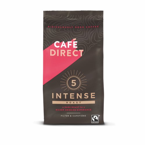 Cafe Direct Intense Roast Fairtrade Roast and Ground Coffee 227g