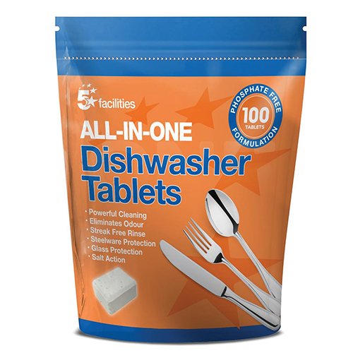 5 Star Dishwasher Tablets Pack 100