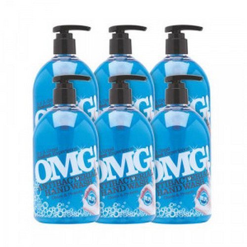 OMG Antibacterial Hand Soap 500ml (Pack of 6) 0604398