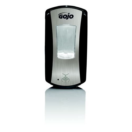 GOJO LTX12 1200 ml Dispenser Chrome/Black Soap & Lotion Dispensers JA3155