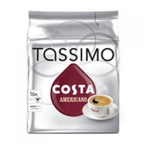 Tassimo Costa Americano Coffee 16x 144g Capsules Pack 5