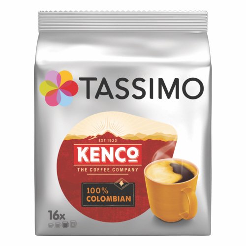 Tassimo Kenco Columbian Coffee 16x 136g Capsules Pack 5