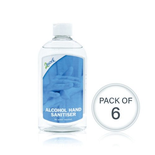 2Work Alcohol Hand Sanitiser 300ml Pack 6