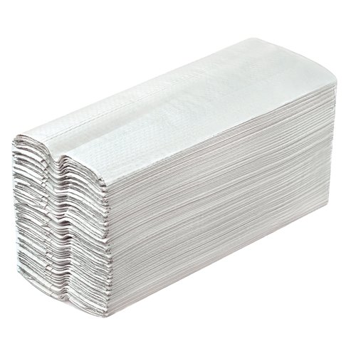 Initiative Paper Towels C-Fold White Blue Pack 15 packs of 190 230mm250mm