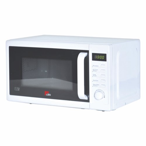 white 800w digital microwave