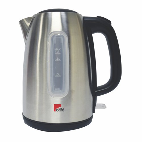 MyCafe Brushed Stainless Steel 1.7 Litre Jug Kettle