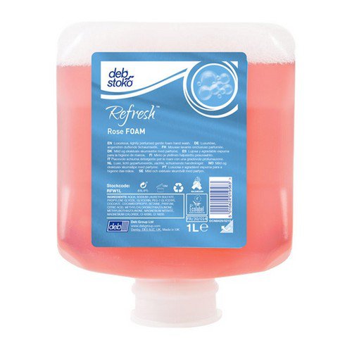 Deb Rose Foam Washroom Soap 1L Cartridge Hand Soap, Creams & Lotions JA3663