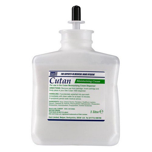 Deb Cutan Moisturising Cream 1L Hand Soap, Creams & Lotions JA3684