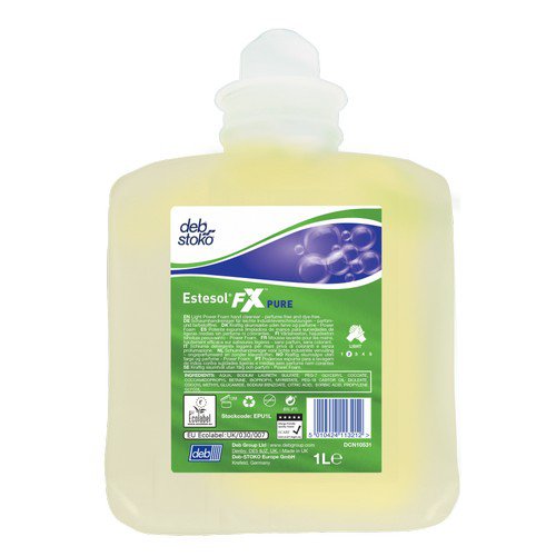 Deb Estesol Fx Power Foam Pure 1L Cartridge Hand Soap, Creams & Lotions JA3696