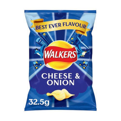 Walkers Cheese & Onion Pk32