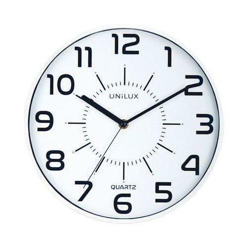 Unilux Pop Battery Clock White