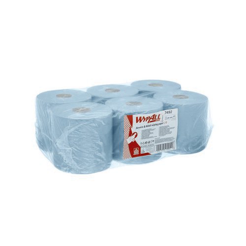 Wypall L10 Roll Control Wiper Blue 400 Sheets (Pack of 6) 7492