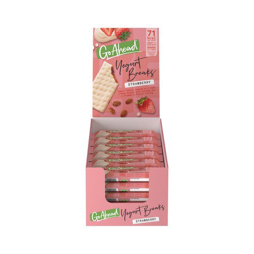 Go Ahead! Yogurt Breaks Strawberry 37g (Pack of 24) 11300 Food & Confectionery JA3936
