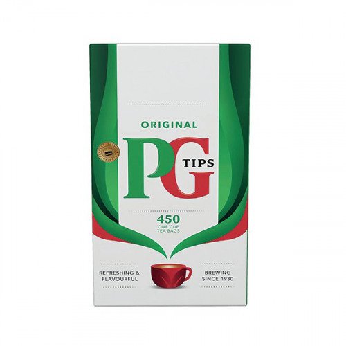 PG Tips One Cup Square Tea Bags (Pack of 450) 800338 Hot Drinks JA3942