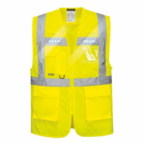 LED Class 2 Orion Led Executive Vest Small XXL Yellow Or Orange