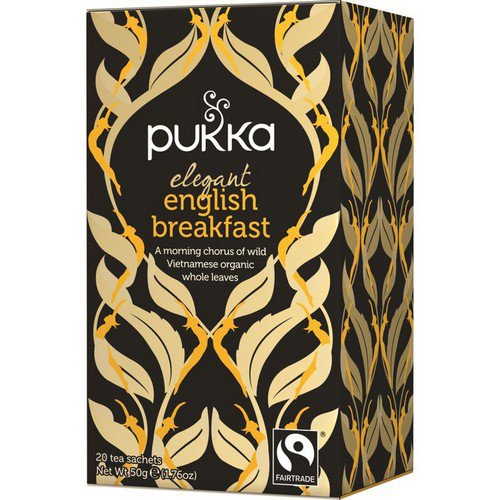 Pukka Elegant English Breakfast Fairtrade Tea (Pack of 20) P5050 Hot Drinks JA4344