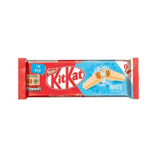 Nestle KitKat 2 Finger White Chocolate Pack of 9 12514269 Food & Confectionery JA4376