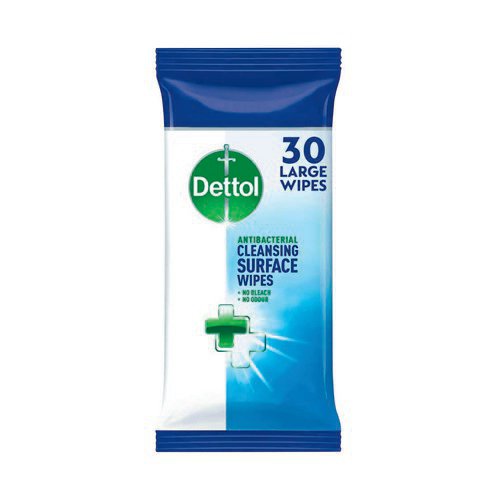 Dettol Antibacterial Cleansing Wipes 30 Wipes (Pack of 10) 3151480 Cleaning Wipes JA4394