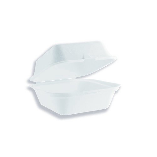 Vegware Bagasse Takeaway Boxes 6 inch White (Pack of 500) B003 Kitchen Accessories JA4409