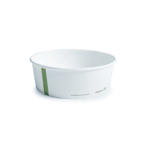 Vegware Bon Appetit Food Bowl 32oz PLALined White (Pack of 300) RSC32 Kitchen Accessories JA4410