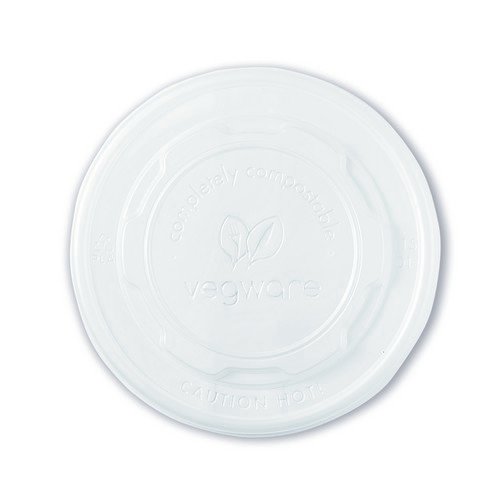 Vegware Soup Container Hot Lid 115Series Opaque (Pack of 500) VLID115S
