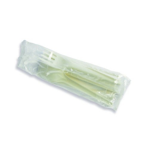 Vegware Cutlery Kit Compostable White (Pack of 50) VW-KFSWN