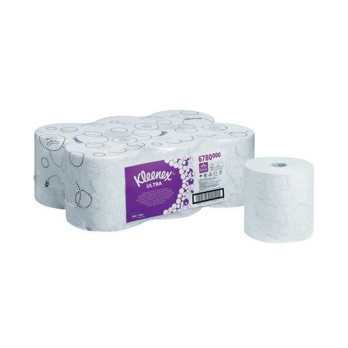 Kleenex Ultra Hand Towel Roll White 150m (Pack of 6) 6780